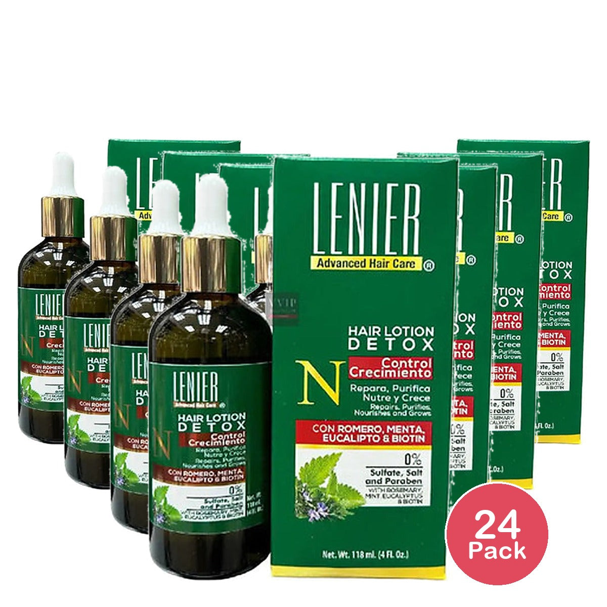 Lenier Detox Hair Lotion 4 Oz (Pack of 24)