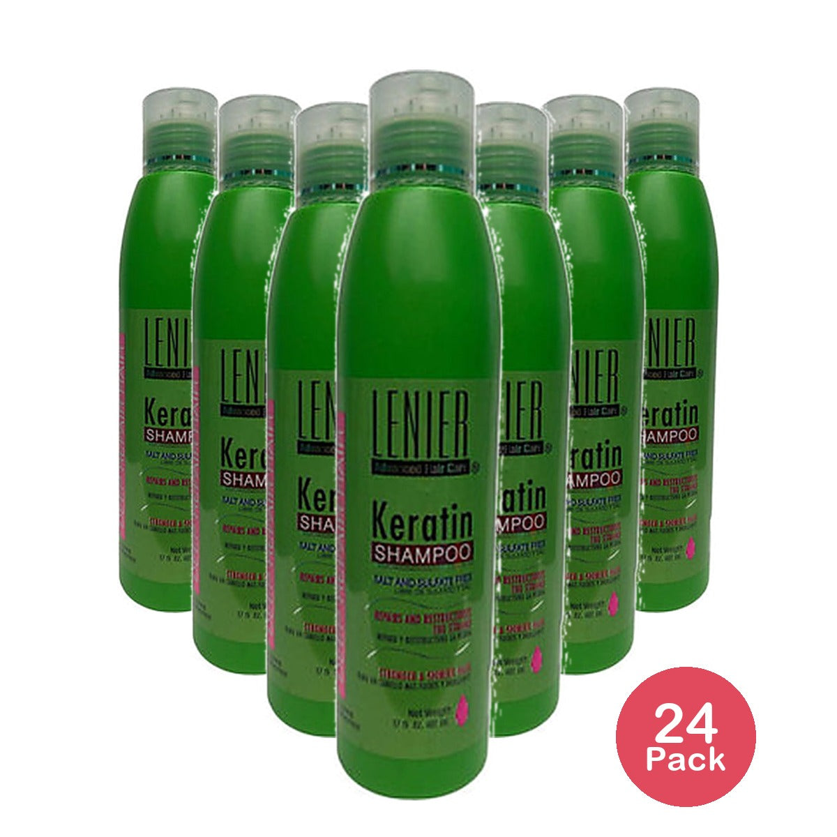 Lenier Keratin Shampoo 17 Oz (Pack of 24)