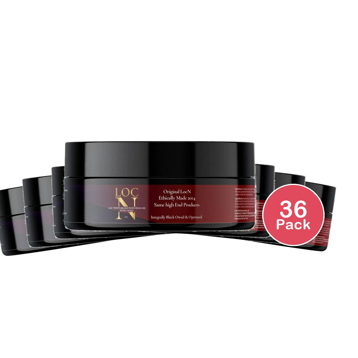 Loc N Loc Twists Braids Wave Edge Gel - Extra Hold - Choose Size 4 Oz (Pack of 36)
