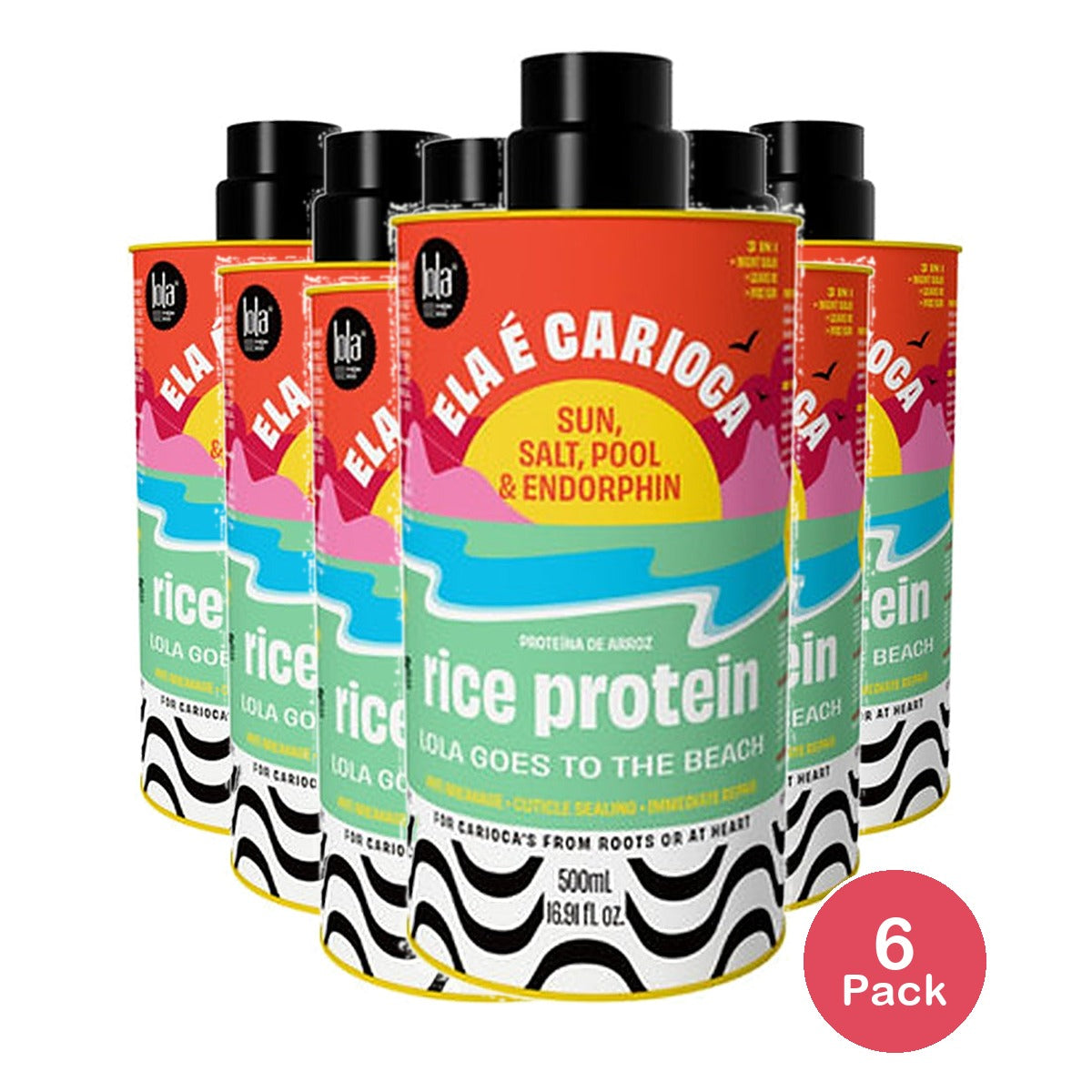 Lola Elastica Carioca Protein 16.91 Oz (Pack of 6)