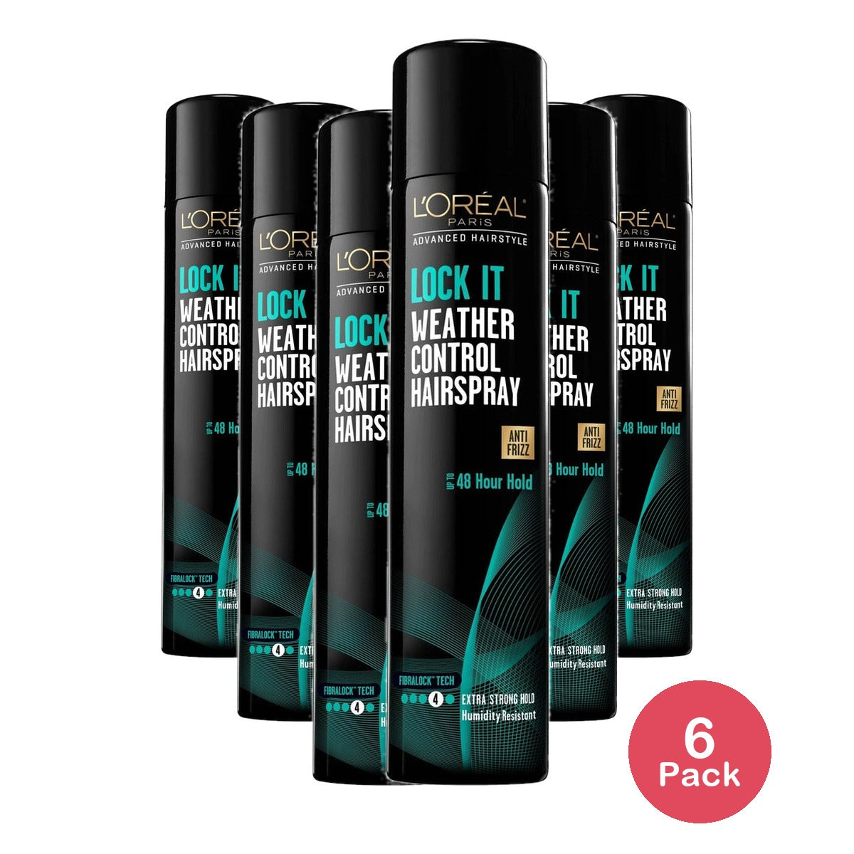 L'Oreal Paris Advanced Hairstyle Lock It Weather Control Hairspray 8.25 Oz (Pack