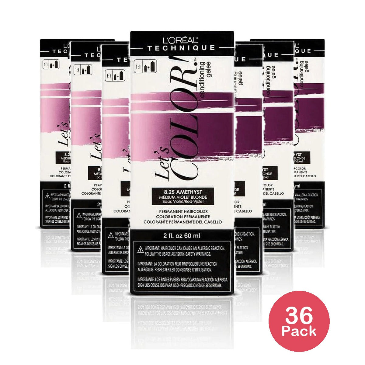 L'Oreal Paris Let's Color 8.25 Amethyst 2 Oz (Pack of 36)