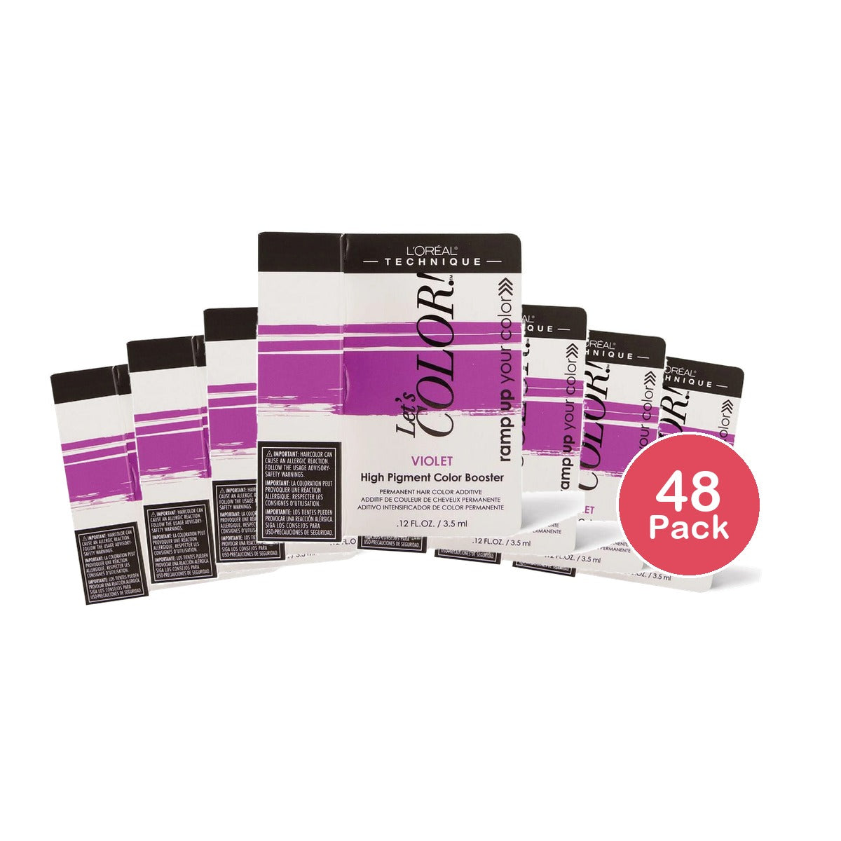 L'Oreal Paris Let's Color Violet Booster 0.12 Oz (Pack of 48)