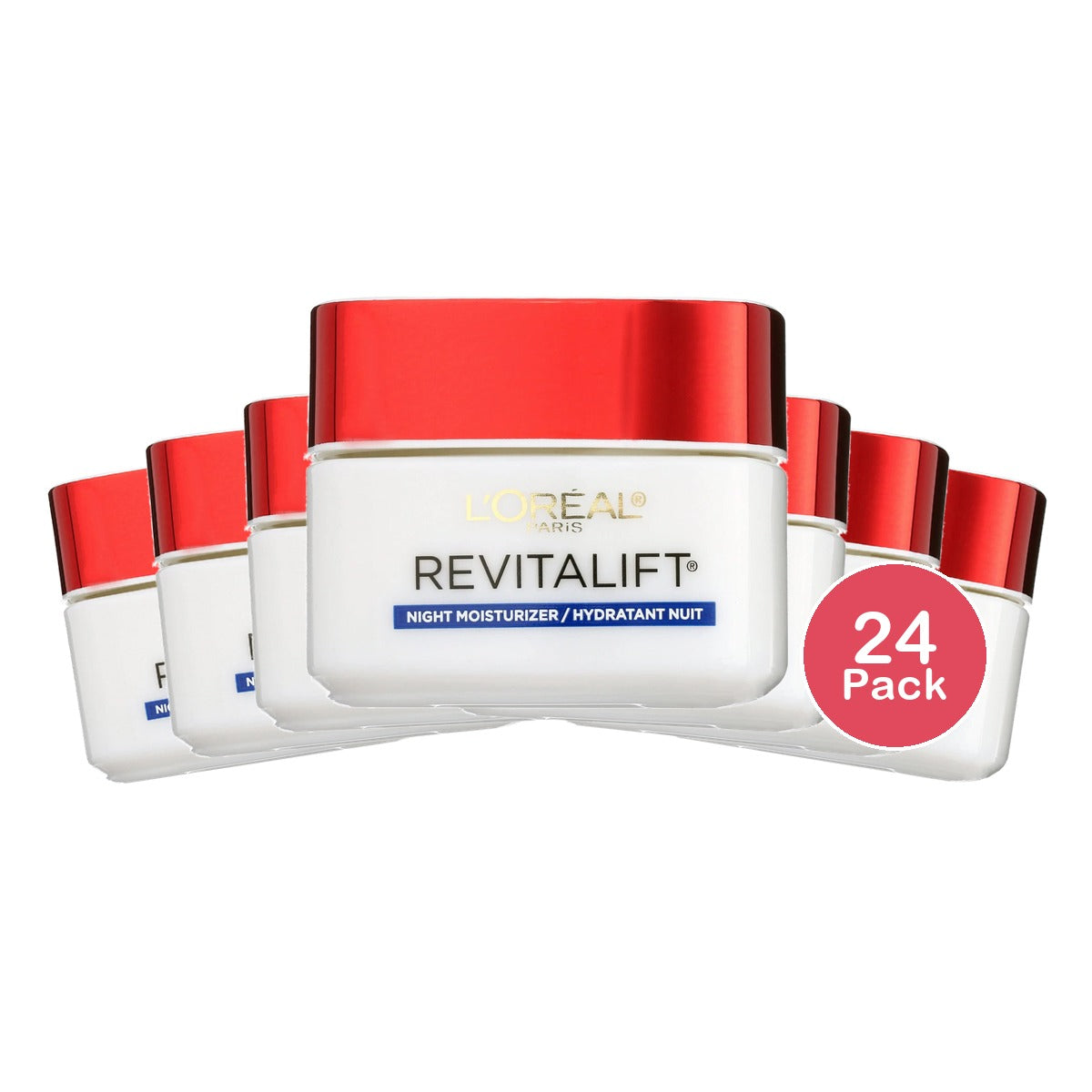 L'Oreal Paris Revitalift Anti-Wrinkle + Firming Night Cream 1.7 Oz (Pack of 24)