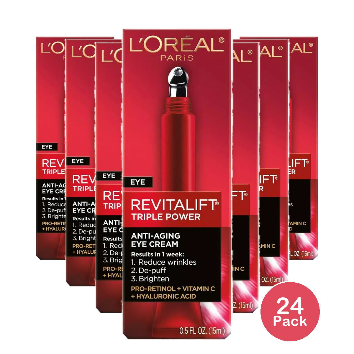 L'Oreal Paris Revitalift Triple Power Eye Cream - 0.5 Fl Oz (Pack Of 24)