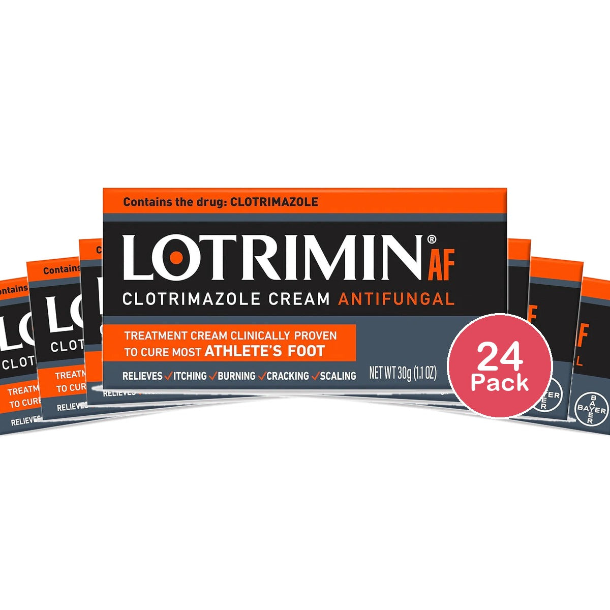 Lotrimin AF Cream 30 Grams 1.1oz (Pack of 24)