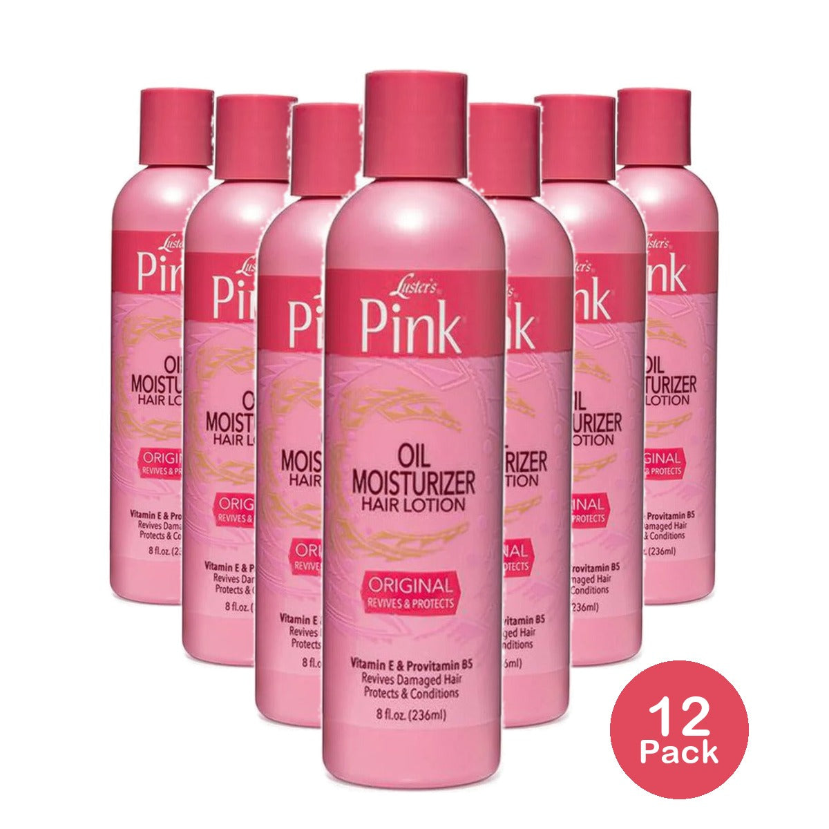 Luster's Pink Oil Moisturizer Hair Lotion 32 Oz (Pack of 12)