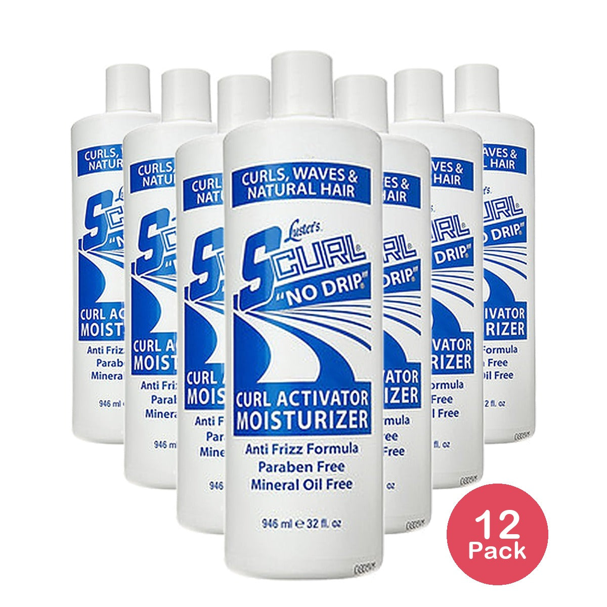 Luster's Pink S Curl Activator & Moisturizer 32 Oz (Pack of 12)
