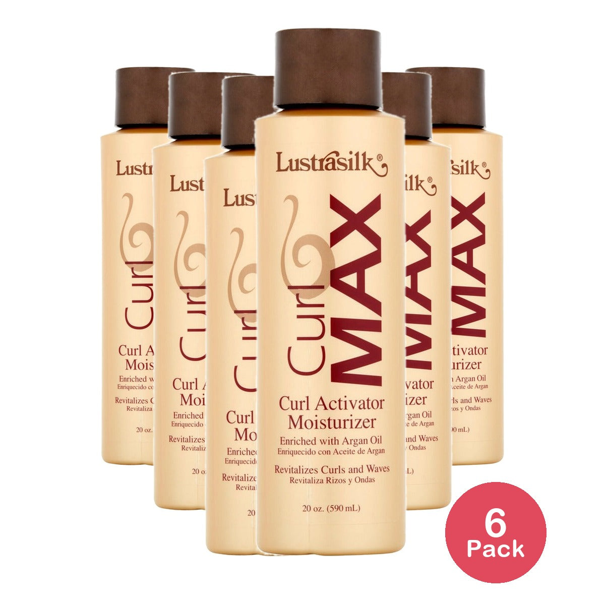 Lustrasilk Curl Max Curl Activator Moisturizer 20 Oz (Pack of 6)
