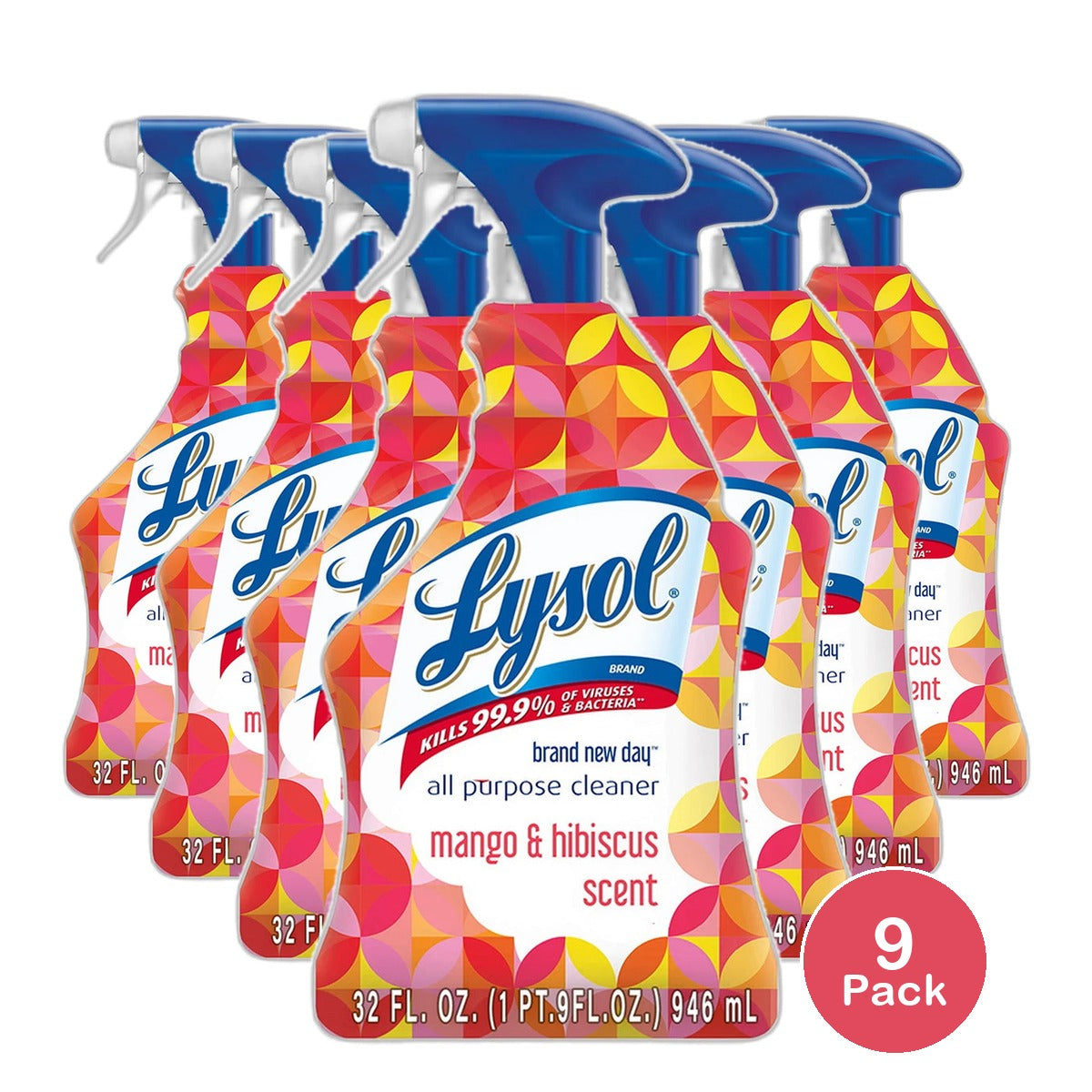 Lysol Brand New Day All Purpose Cleaner 32Oz (Pack of 9)