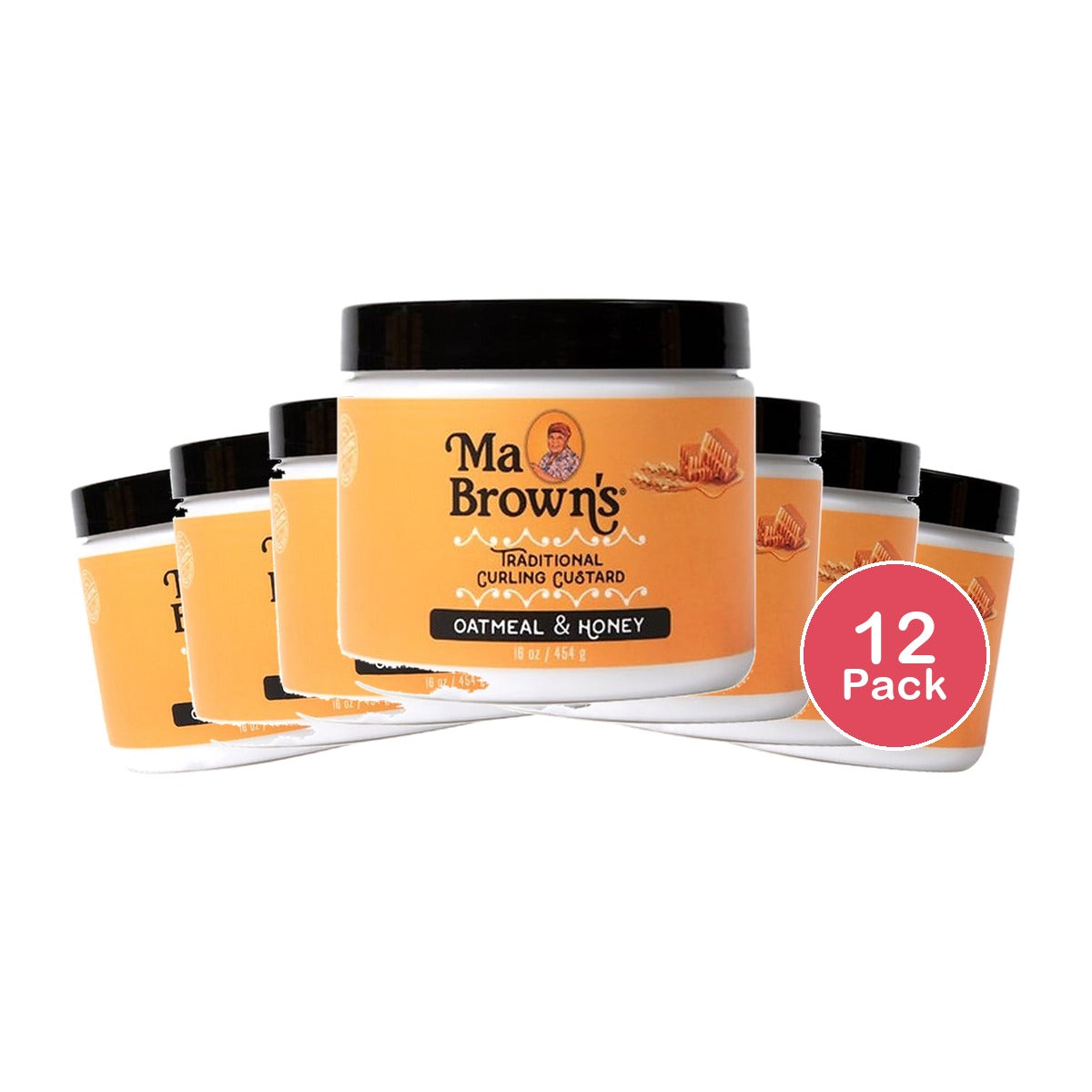 Ma Brown's Curling Custard 16 Oz (Pack of 12)