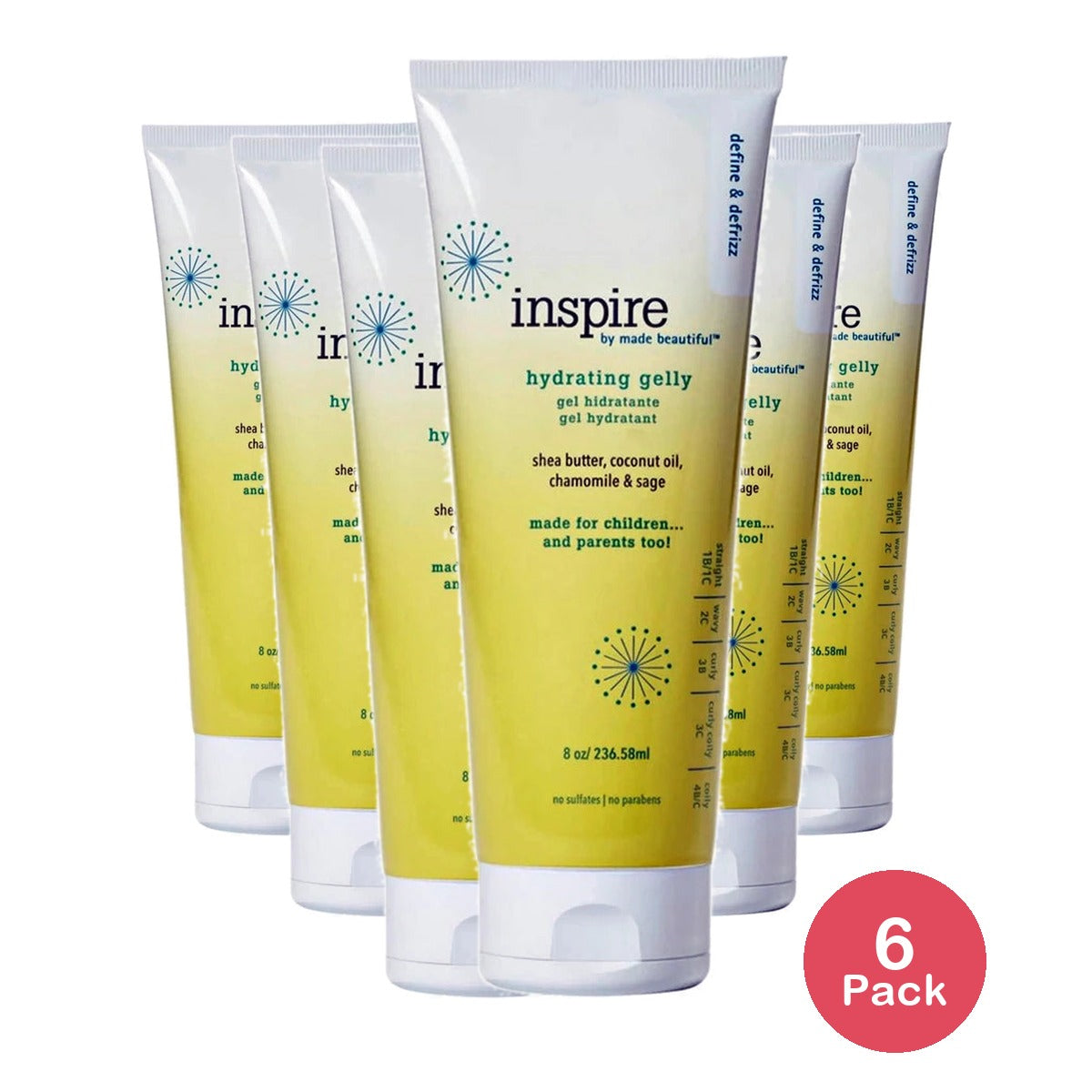 Made Beautiful Inspire Hydrating Gelly 8 oz (Pack of 6)