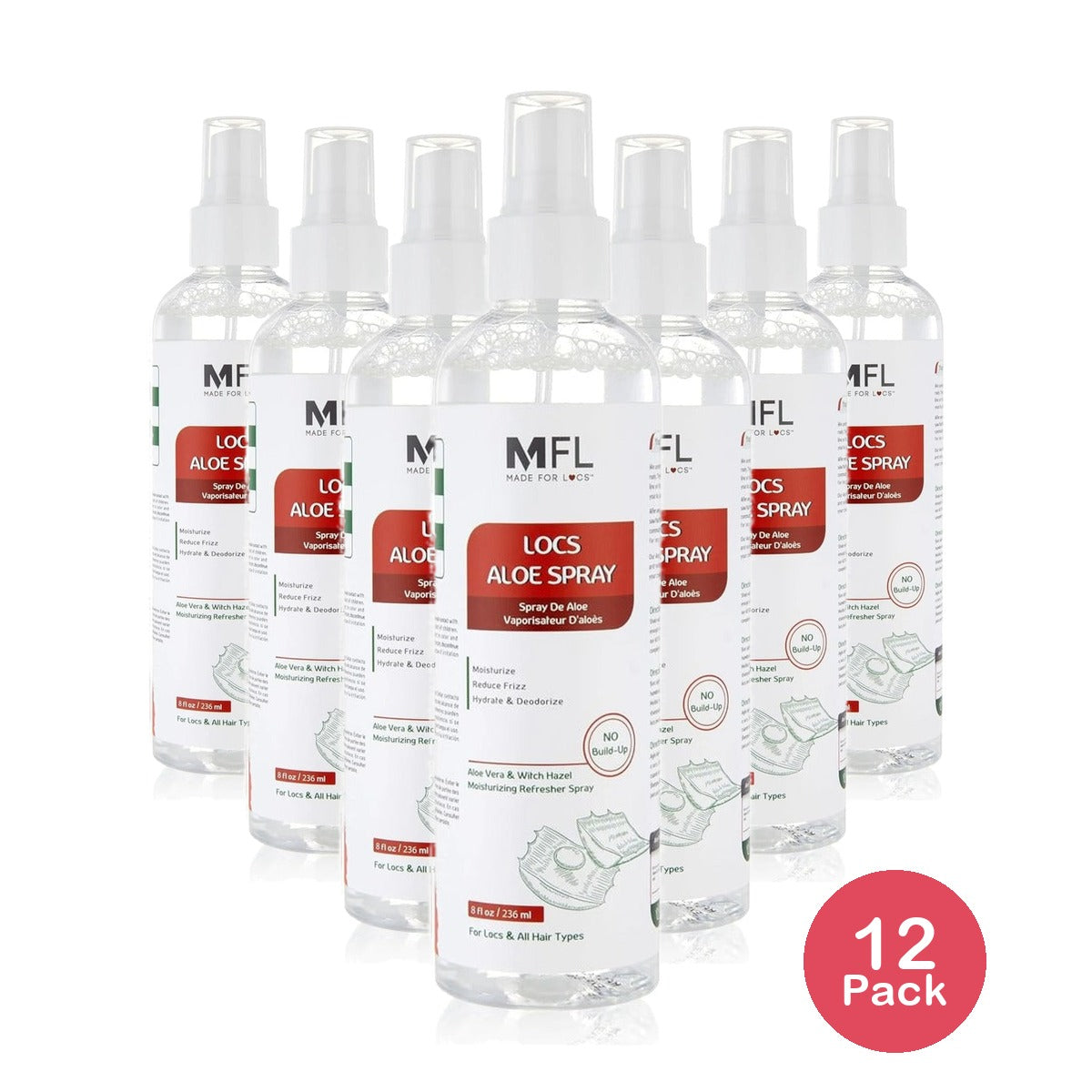 Made For Locs Aloe Moisturizing Spray 8 Oz (Pack of 12)
