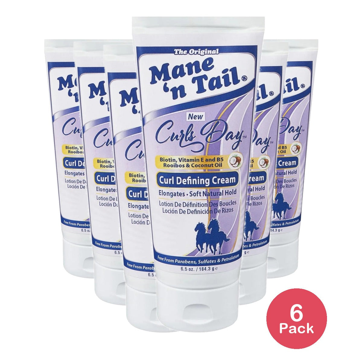 Mane n Tail Curls Day Curl Defining Cream 6.5 Oz (Pack of 6)