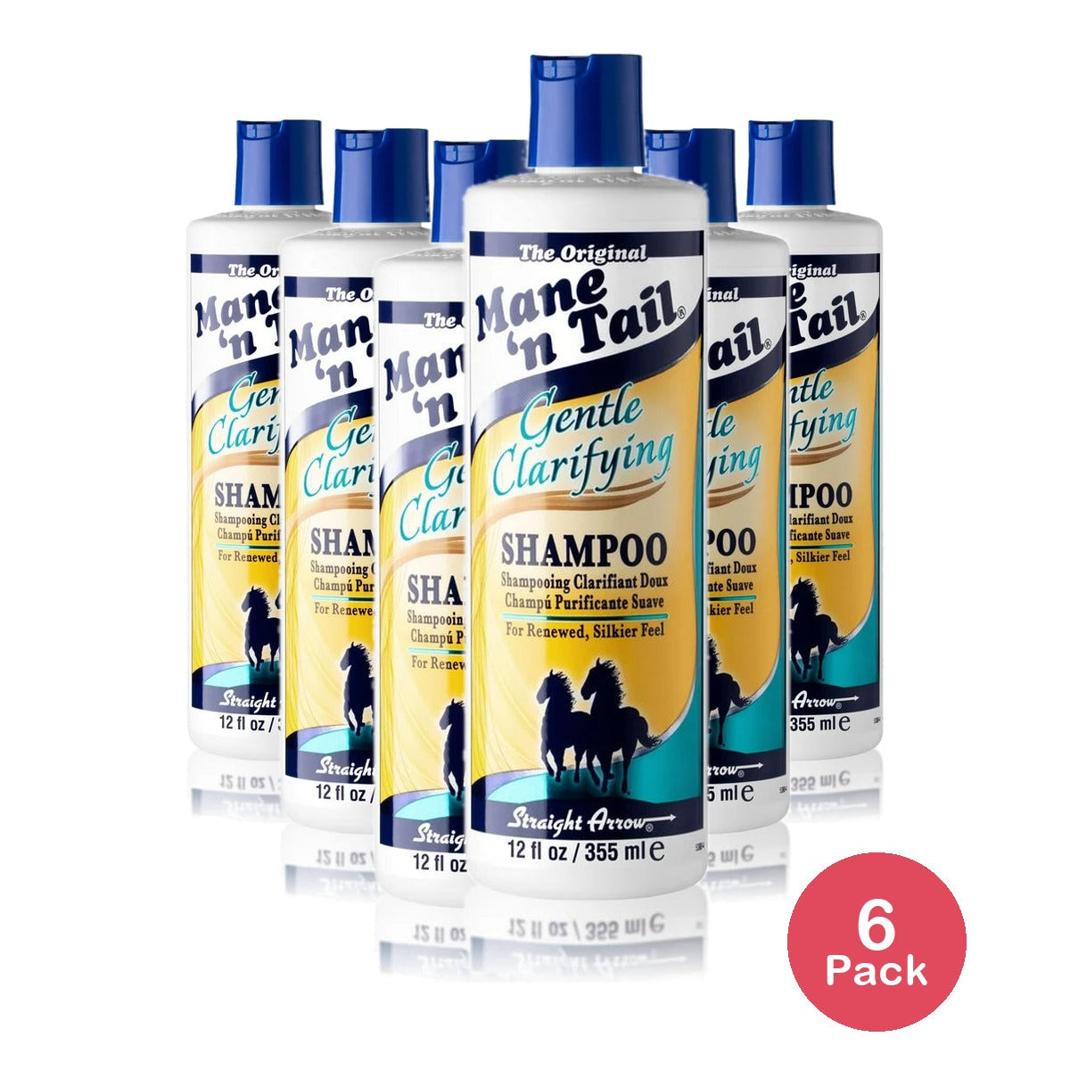 Mane n Tail Gentle Clarifying Shampoo 12 oz – Restores Revitalizes (Pack of 6)