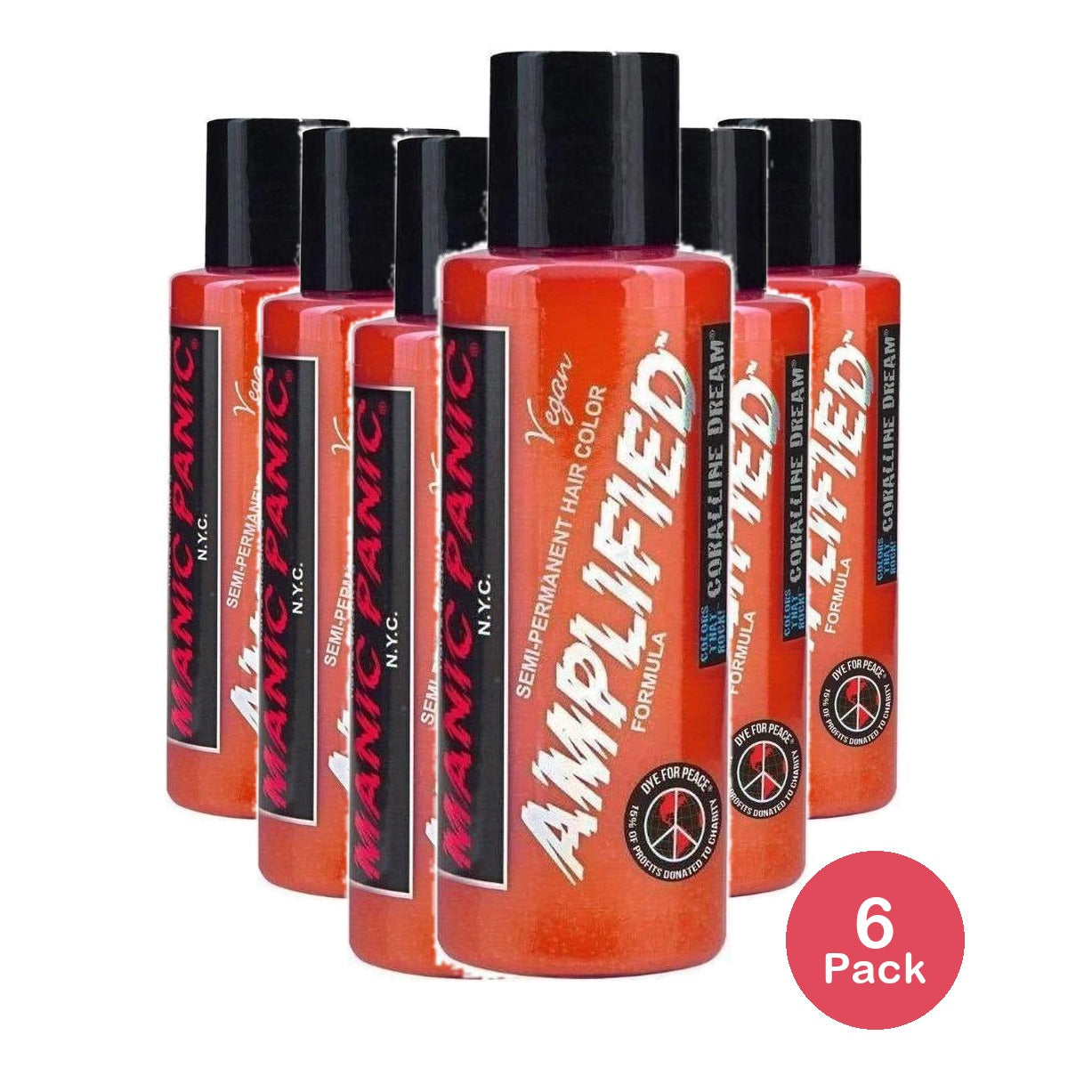 Manic Panic Amplified Cream Formula Coralline Dream 4. Oz (Pack of 6)