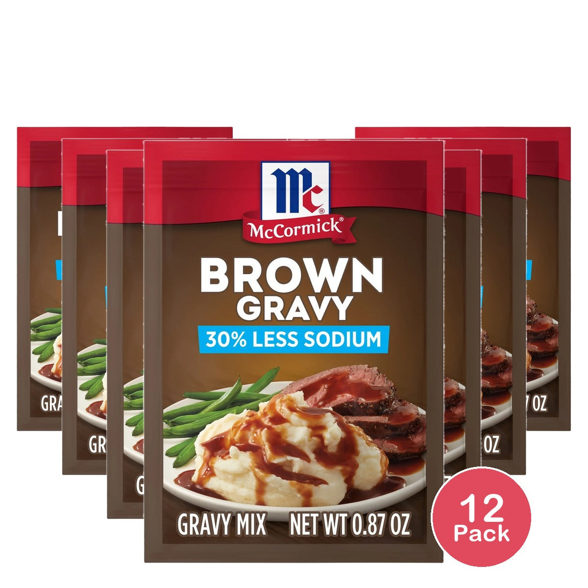 McCormick Brown Gravy Mix 0.87 Oz (Pack of 12)