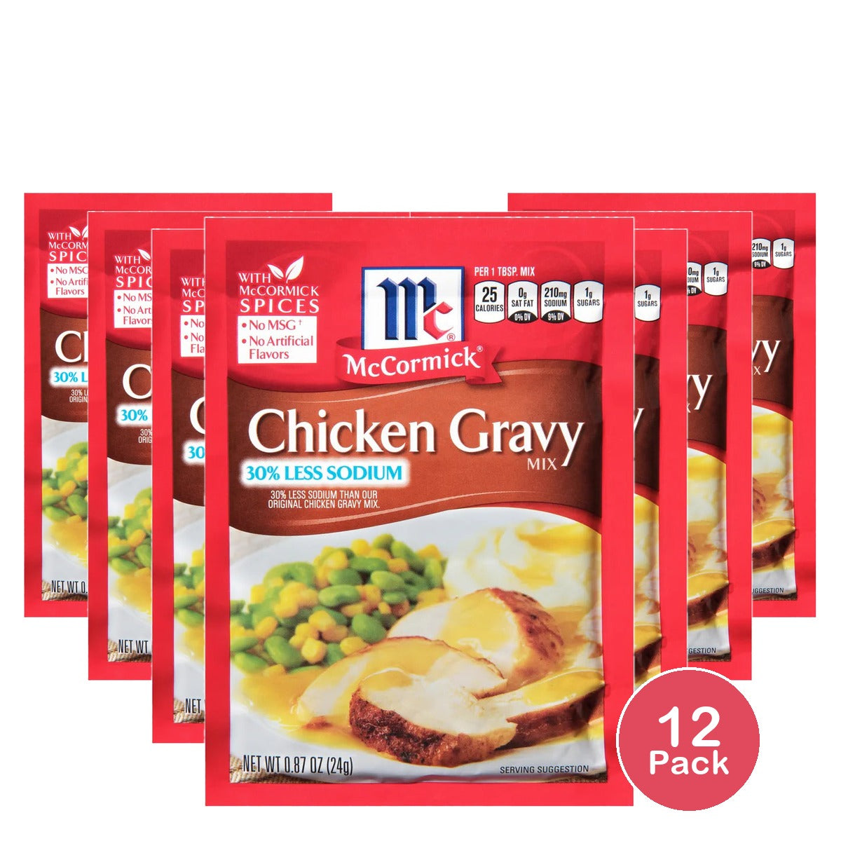 Mccormick Chicken Gravy Mix 0.87 Oz (Pack Of 12)
