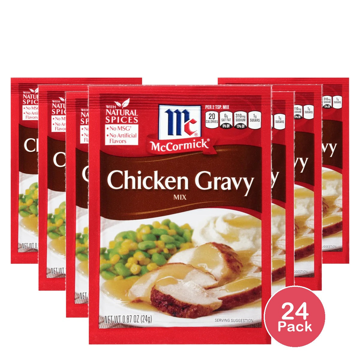 McCormick Chicken Gravy Mix 0.87Oz (Pack of 24)