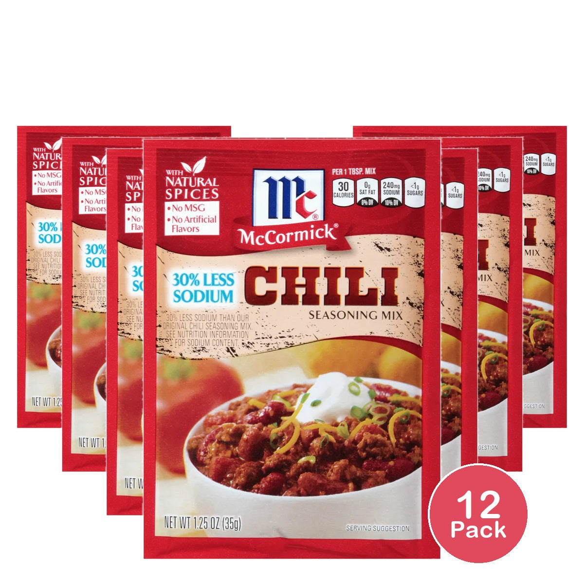 Mccormick Chili Seasoning Mix 1.25 Oz (Pack Of 12)