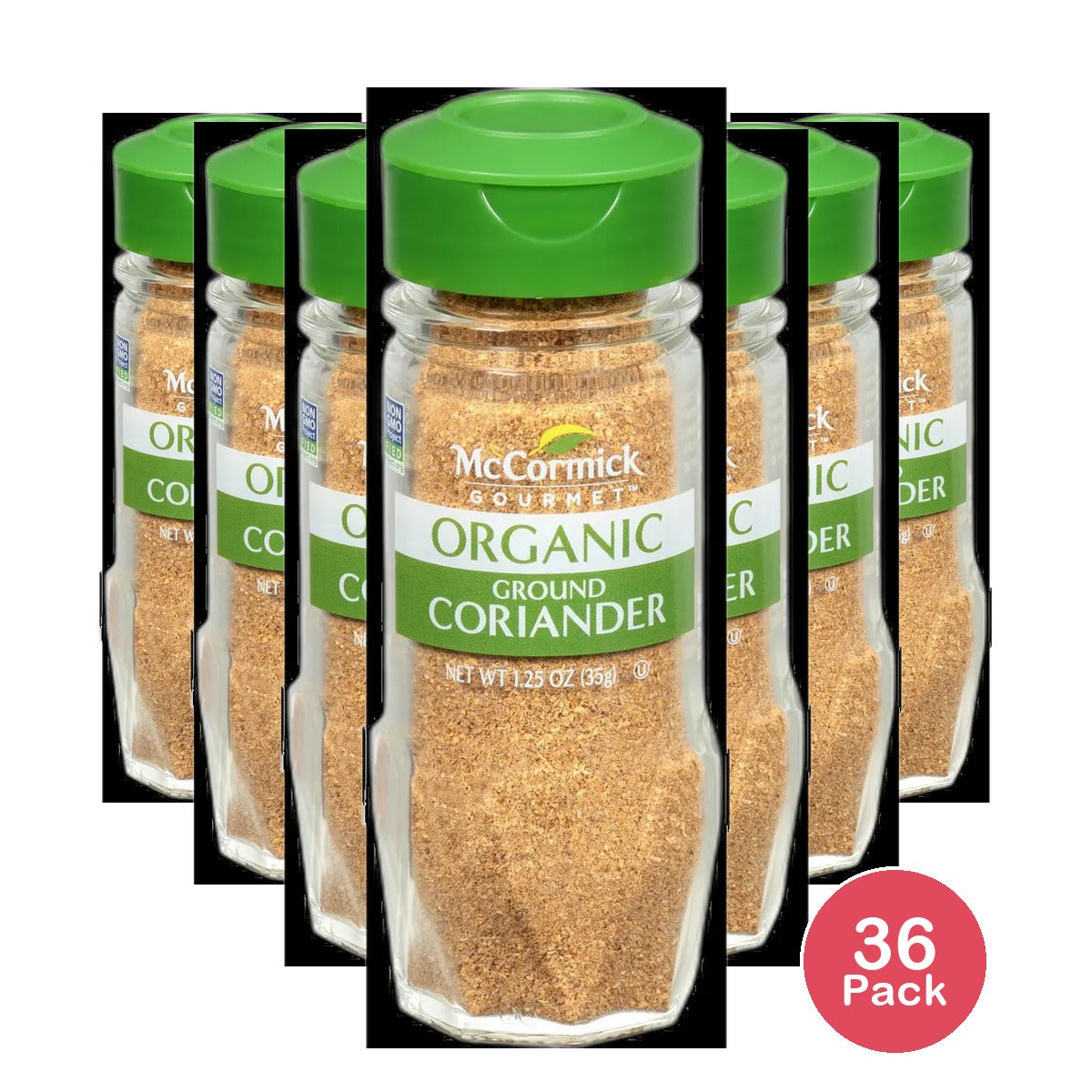McCormick Gourmet Organic Ground Coriander Mixed Spices & Seasonings1.25 oz (Pack of 36)