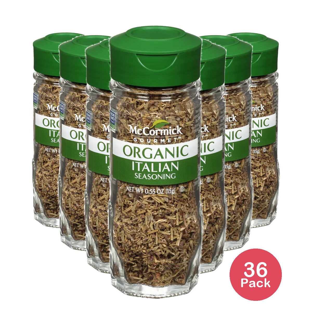 McCormick Gourmet Organic Italian Seasoning 0.55 Oz (Pack of 36)