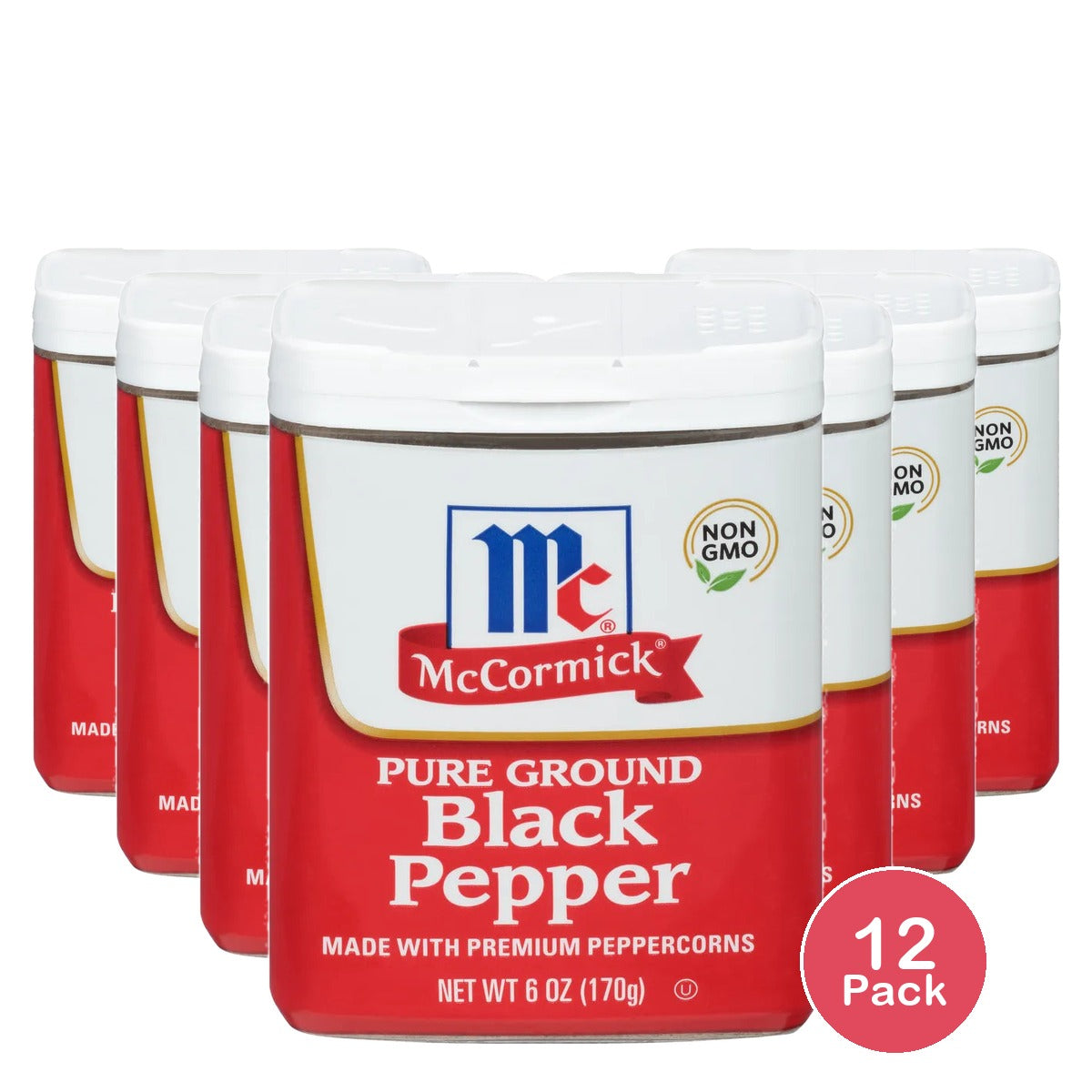 McCormick Ground Black Pepper ? Can 6oz (Pack of 12)