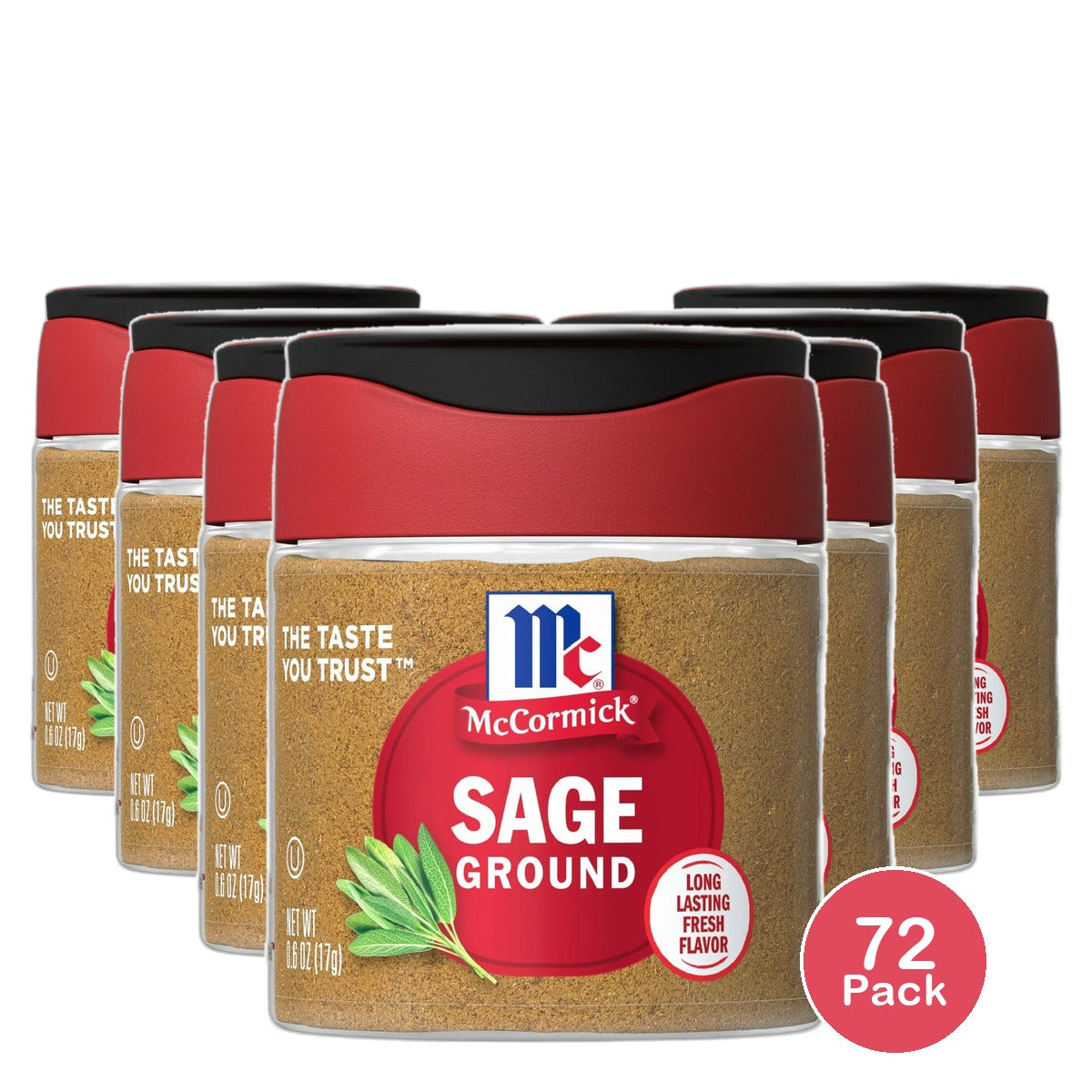 Mccormick Ground Sage 0.6Oz (Pack of 72)