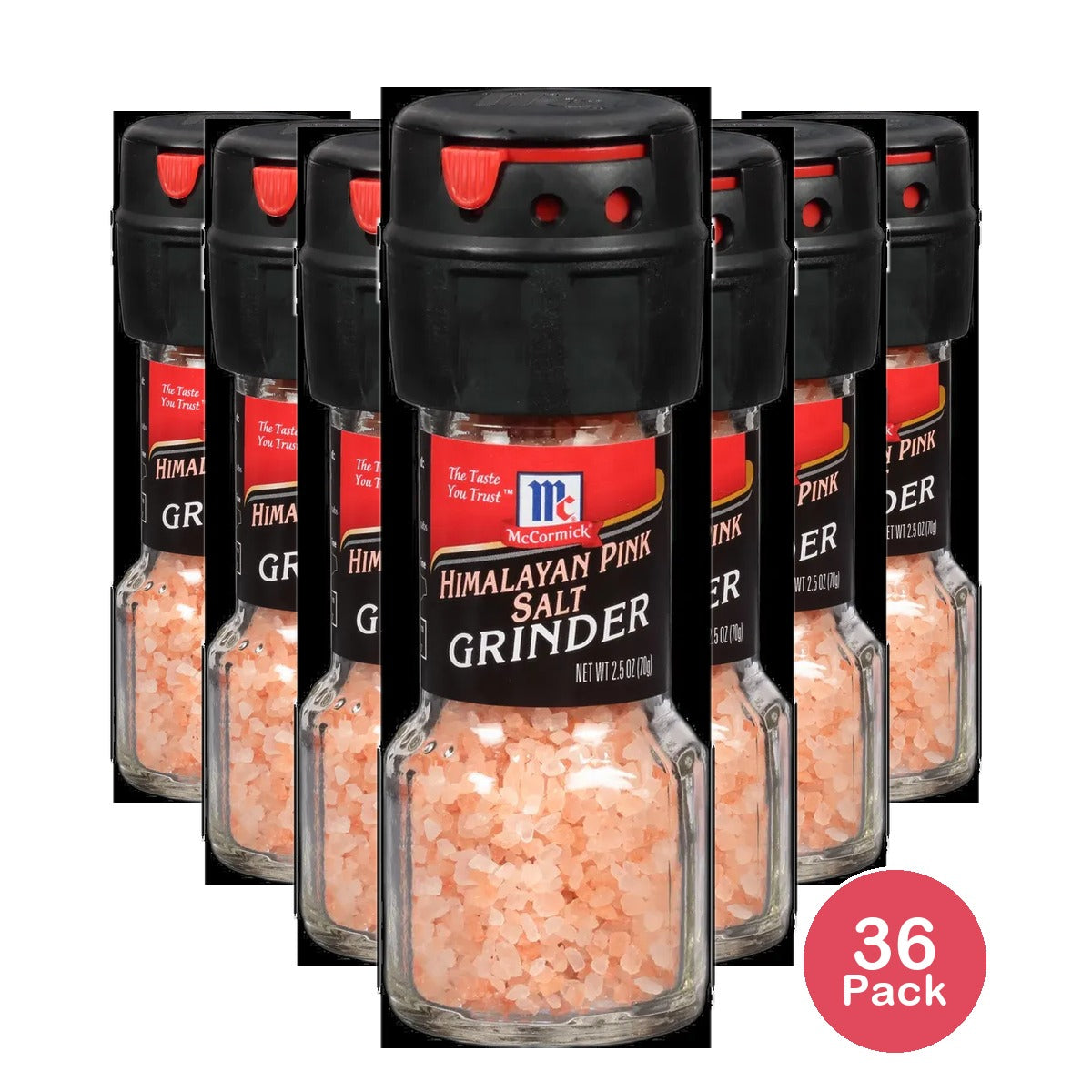 McCormick, Himalayan Pink Salt Grinder, 2.5 Oz (Pack of 36)