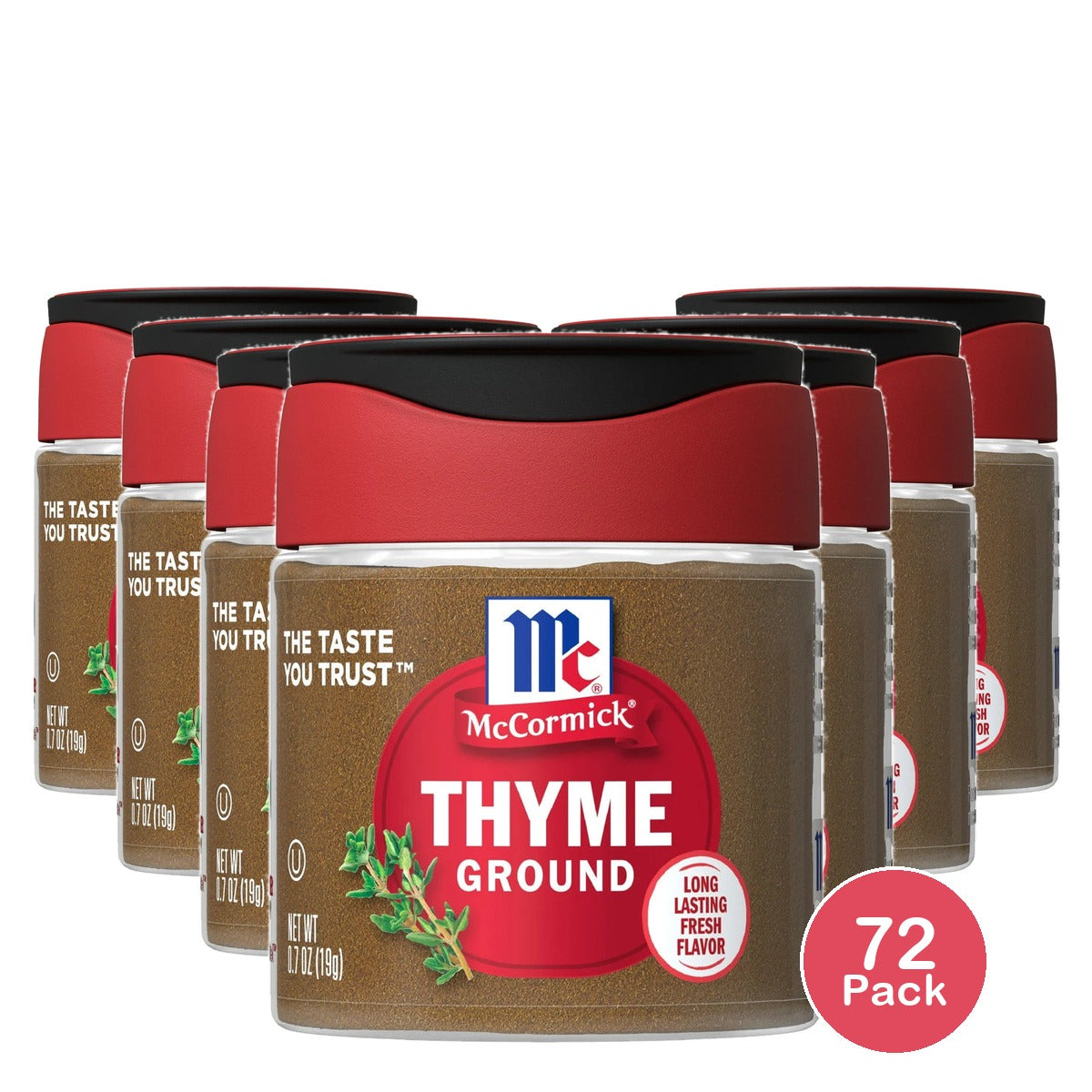 McCormick Kosher Ground Thyme Bottle 0.7 Oz (Pack of 72)