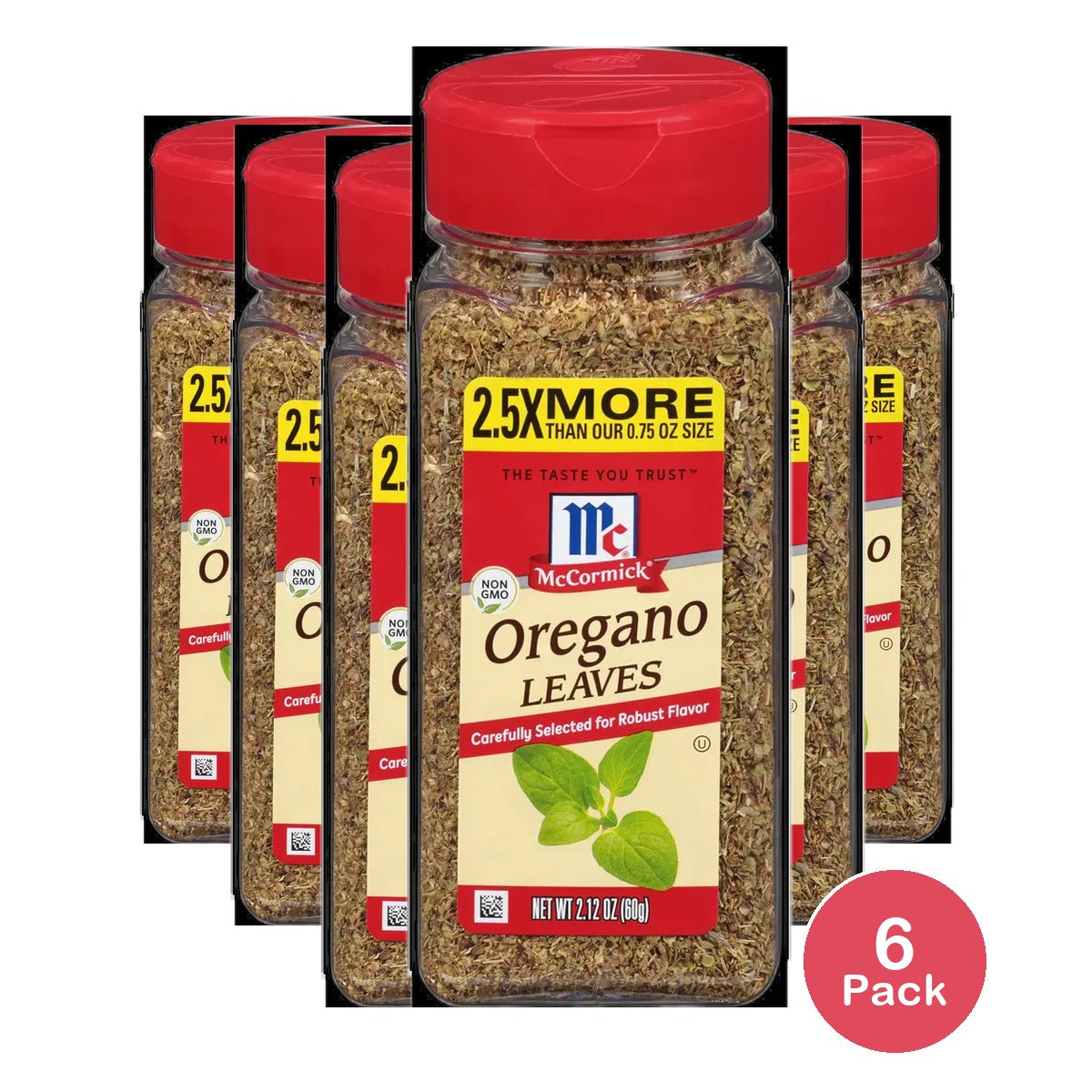 McCormick Oregano Leaves 3.12 oz (Pack of 6)
