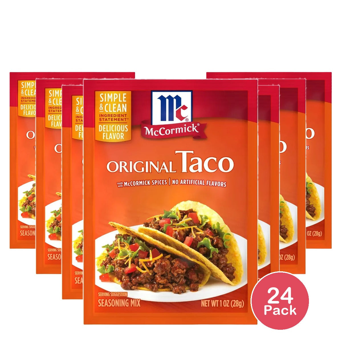 McCormick Taco Seasoning Mix 1Oz (Pack of 24)