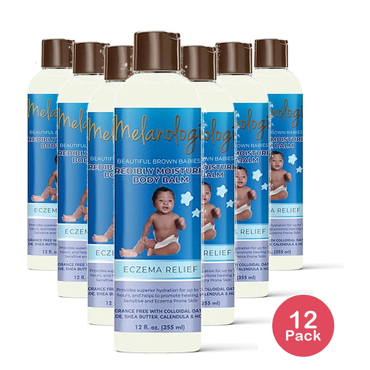Melanologie Baby Balm Eczema 12.8 Oz (Pack of 12)