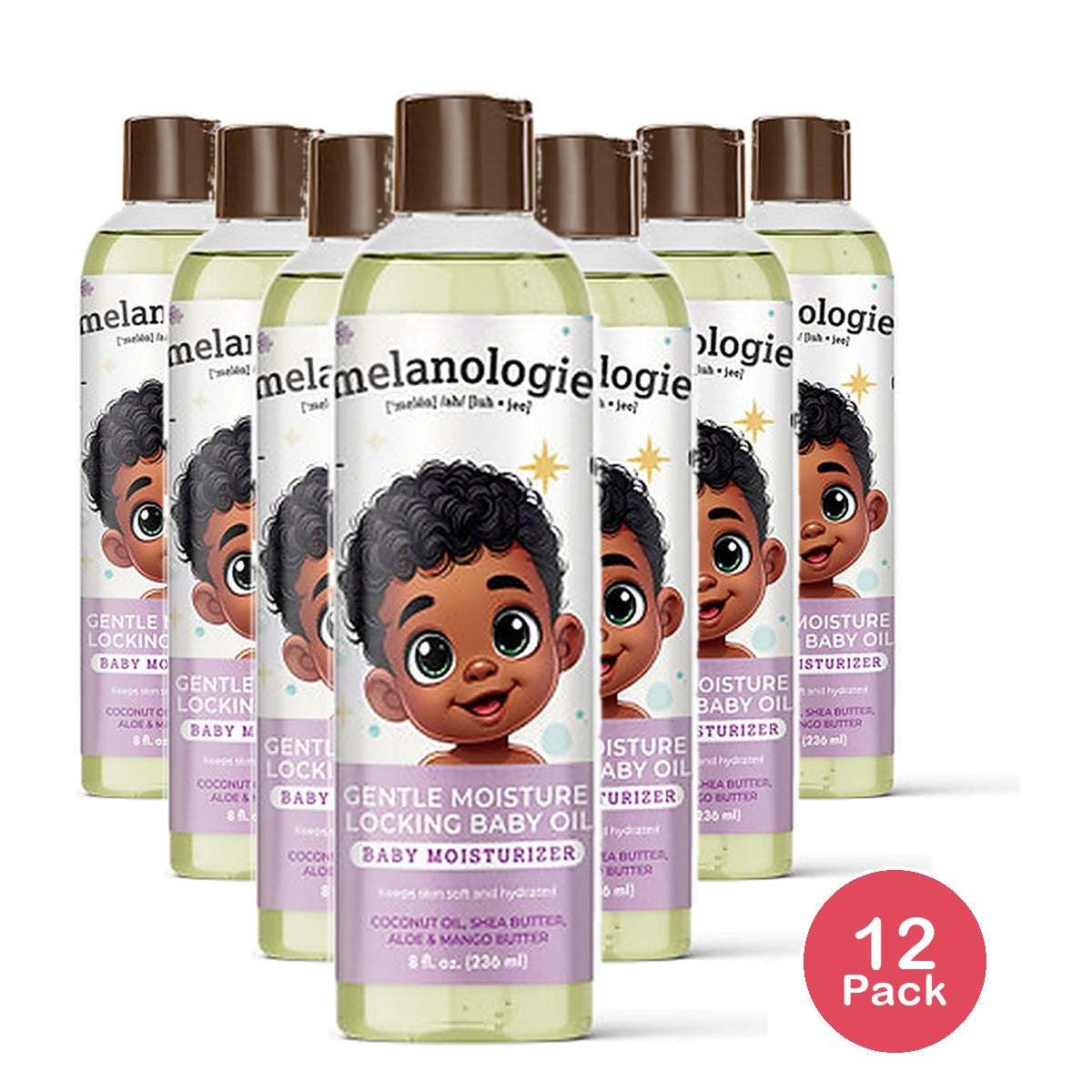 Melanologie Baby Oil 4 Oz (Pack of 12)