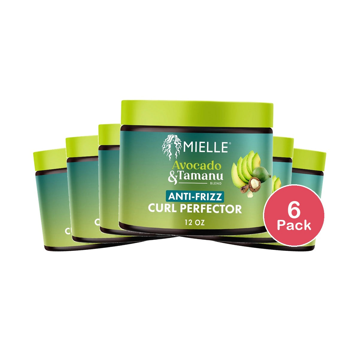 Mielle Organics Avocado & Tamanu Anti-Frizz Curl Perfector 12 Oz (Pack of 6)