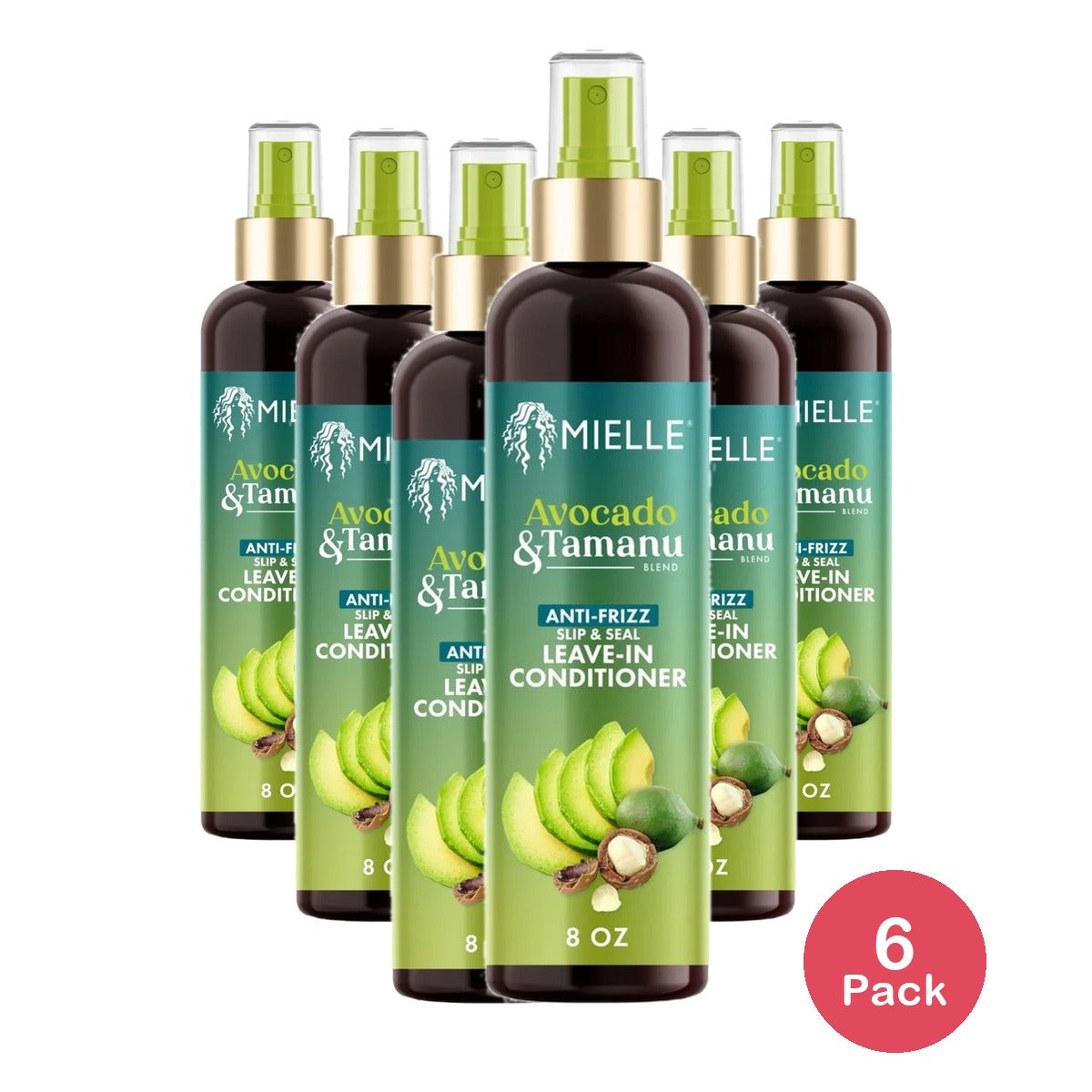 Mielle Organics Avocado & Tamanu Leave-In Conditioner 8 Oz (Pack of 6)