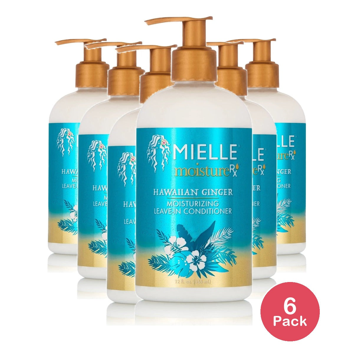 Mielle Organics Moisture Rx Leave-In Conditioner 12 Fl Oz (Pack of 6)