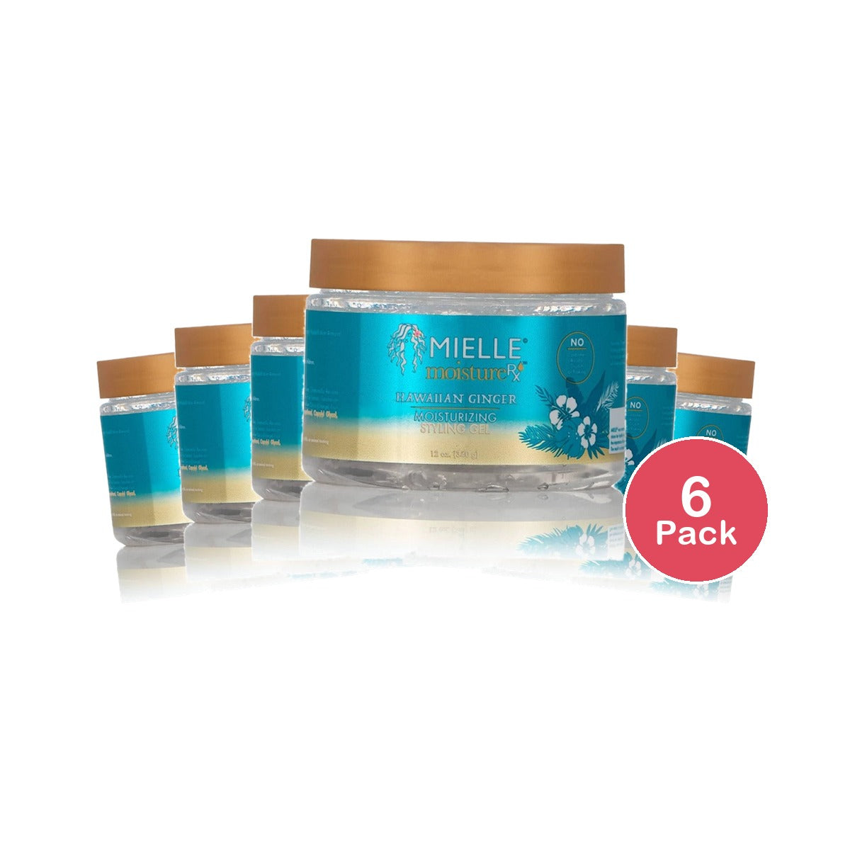 Mielle Organics Moisture RX Styling Gel 12 Oz (Pack of 6)