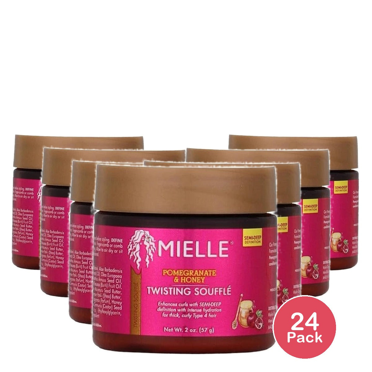 Mielle Organics Pomegranate & Honey Twisting Souffle 2 Oz (Pack of 24)