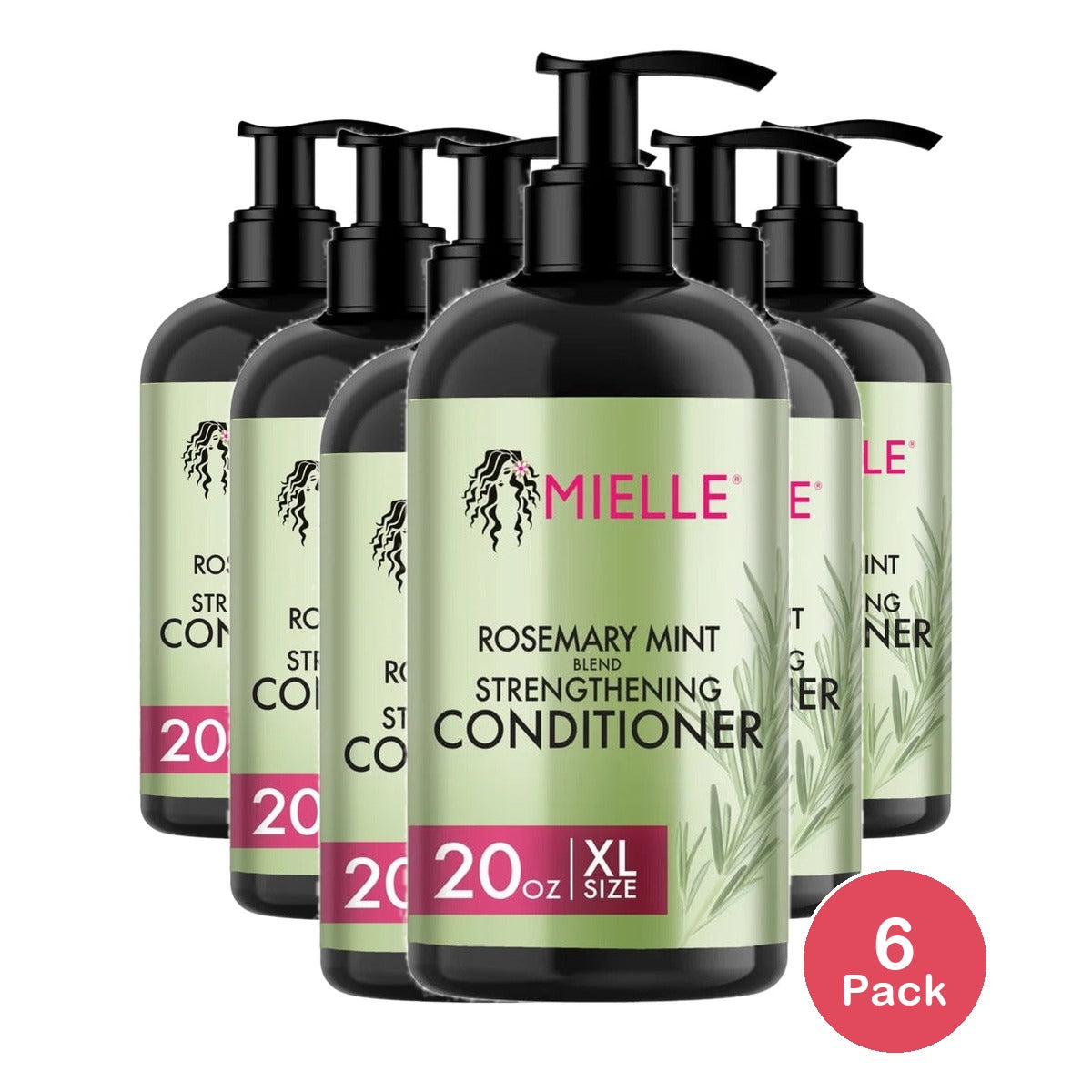Mielle Organics Rosemary Mint Strengthening Conditioner 20 Oz (Pack of 6)