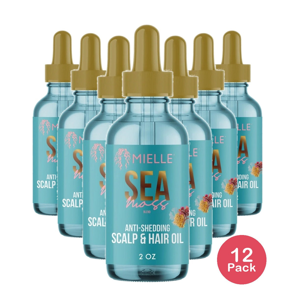 Mielle Organics Sea Moss Anti-Shedding Scalp & Hair Oil 2 fl oz (Pack of 12)