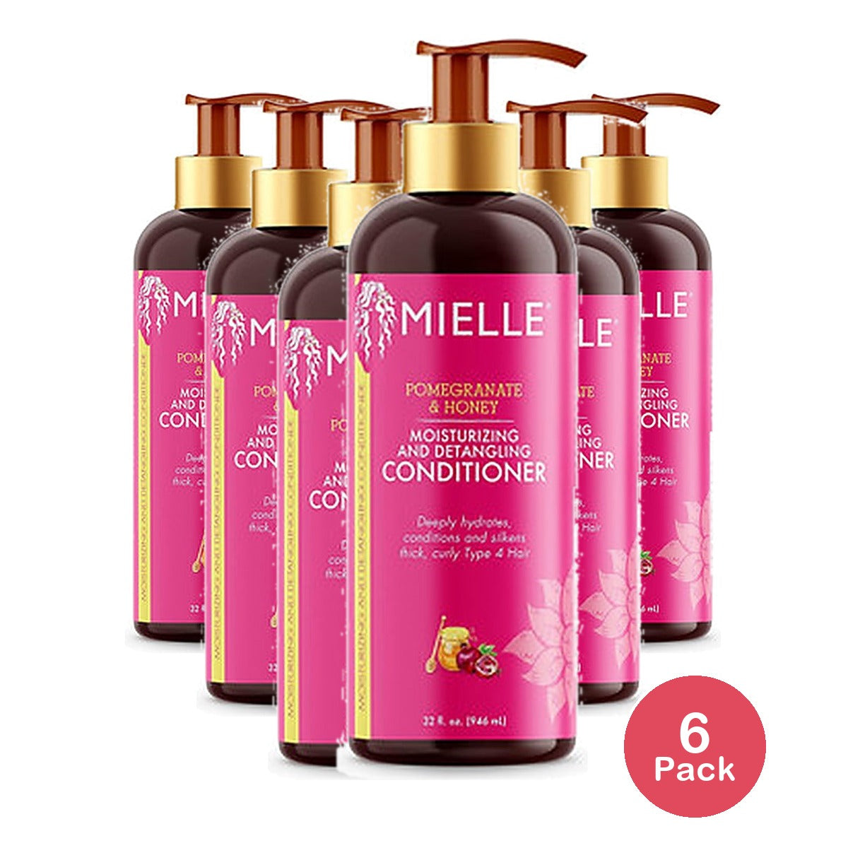 Mielle Pomegranate & Honey Conditioner 32 Oz (Pack of 6)