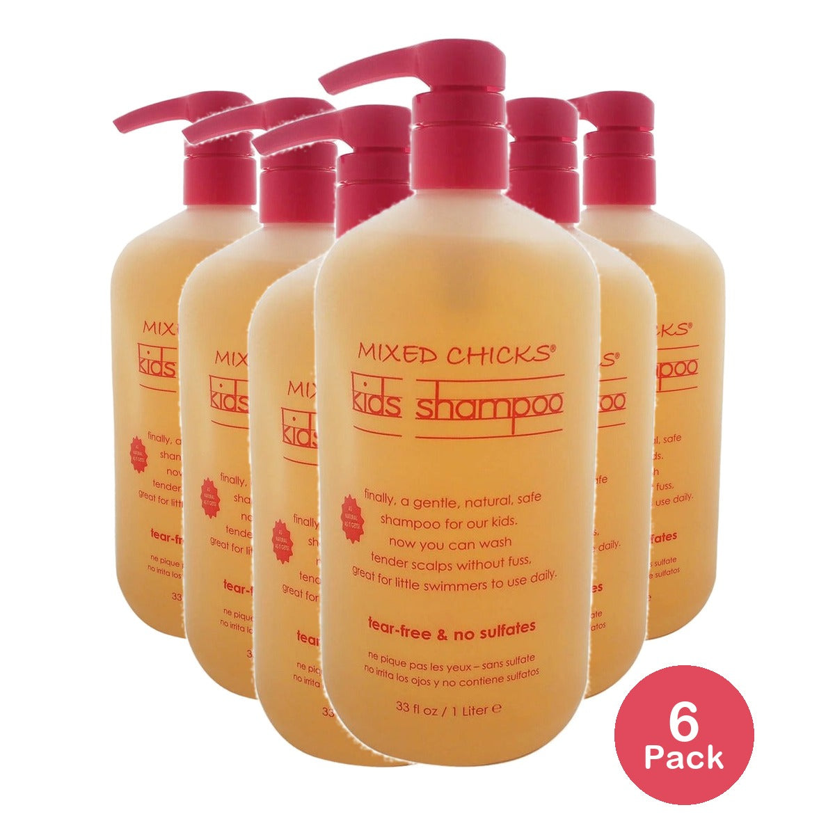 Mixed Chicks Kids Shampoo 33 Oz (Pack of 6)