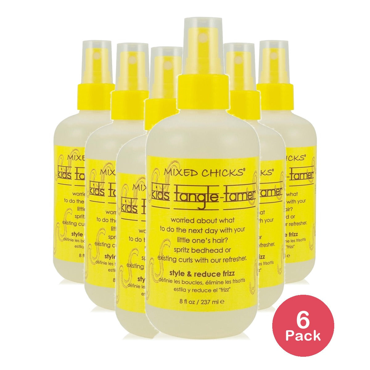Mixed Chicks Kids Tangle-Tamer 8 Oz (Pack of 6)