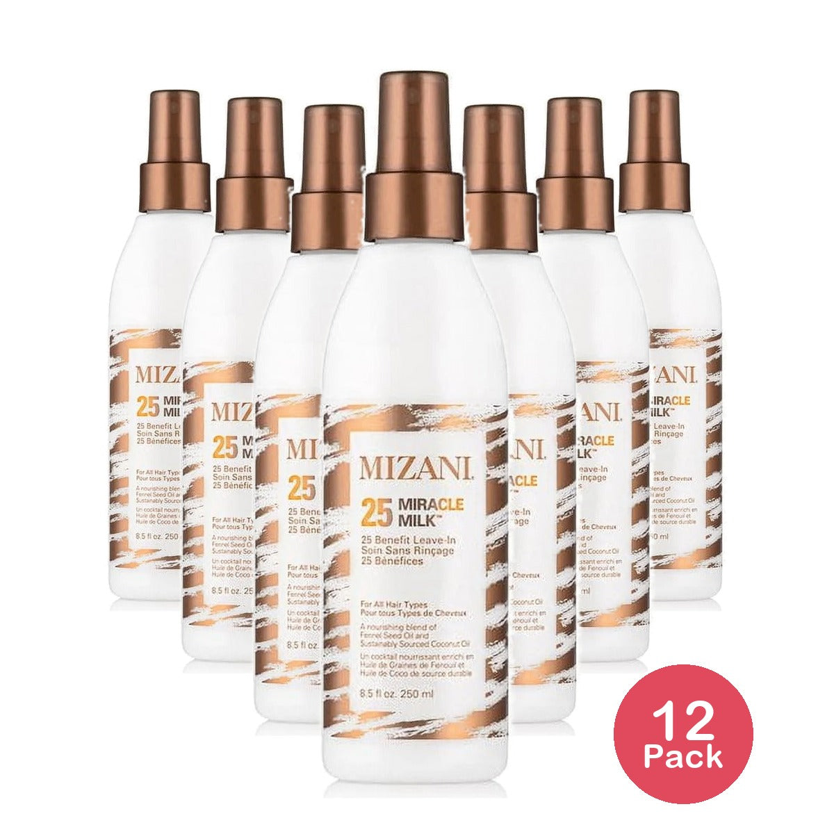 MIZANI 25 Benefit Miracle Milk Leave-In Conditioner 8.5 Oz (Pack of 12)