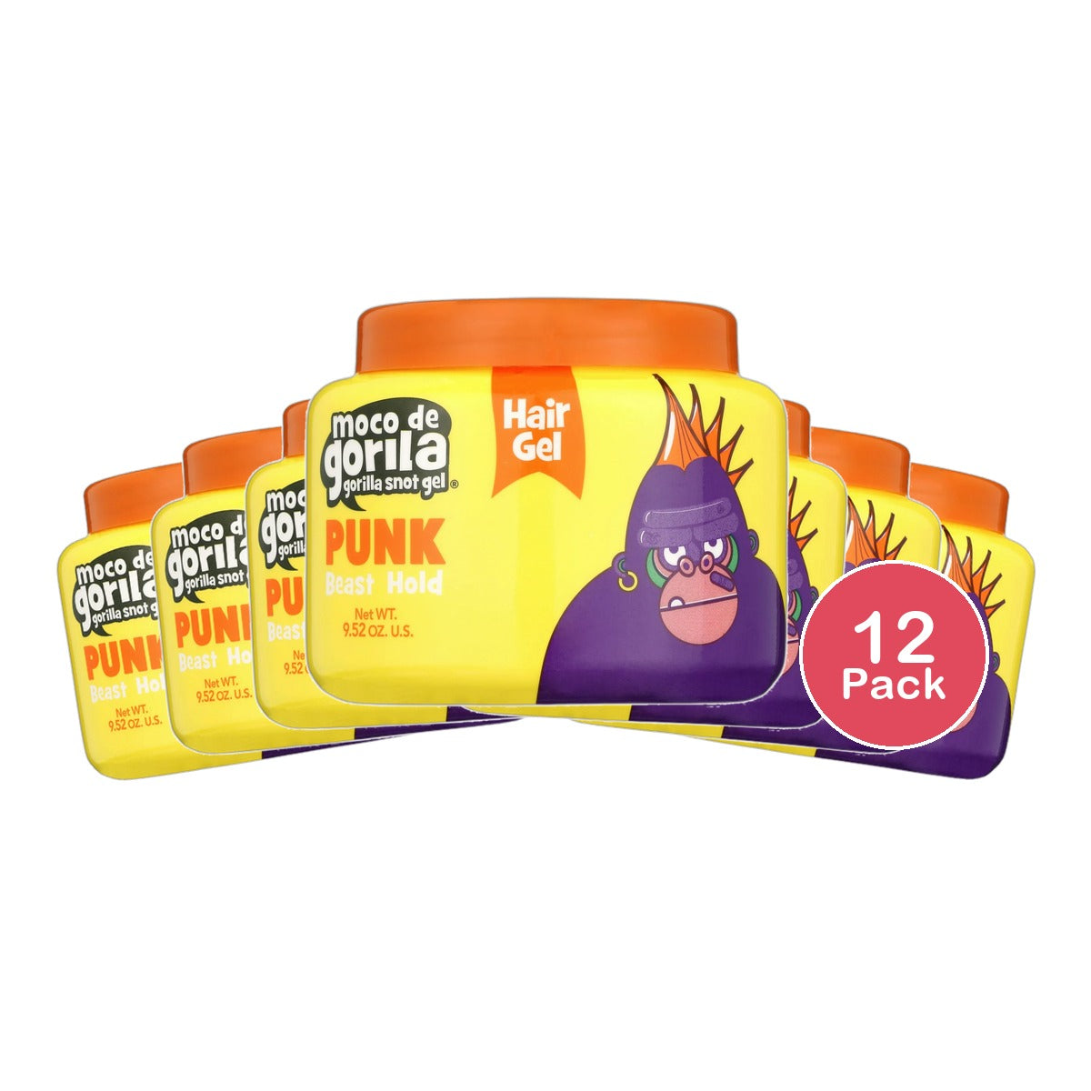 Moco De Gorila Punk Hair Gel 9.52Oz (Pack of 12)