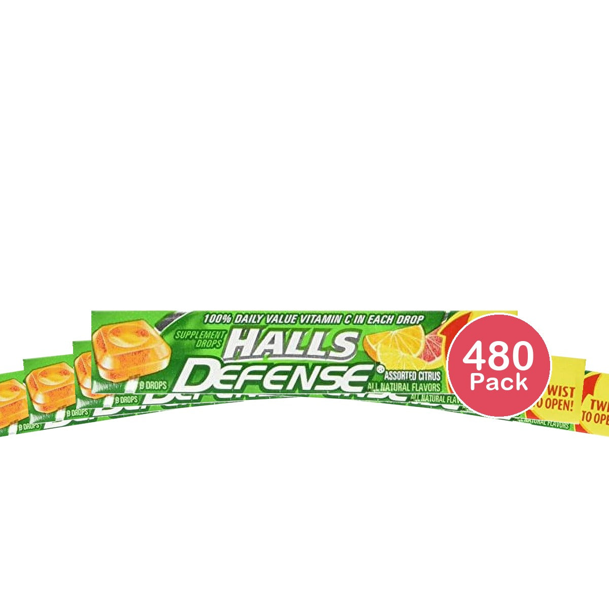 Mondelez Halls Defense Dietary Supplement Drops 9 Ea (Pack of 480)