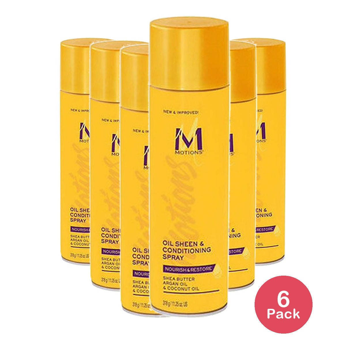 Motions Oil Sheen Spray 11.25 Oz (Pack of 6)