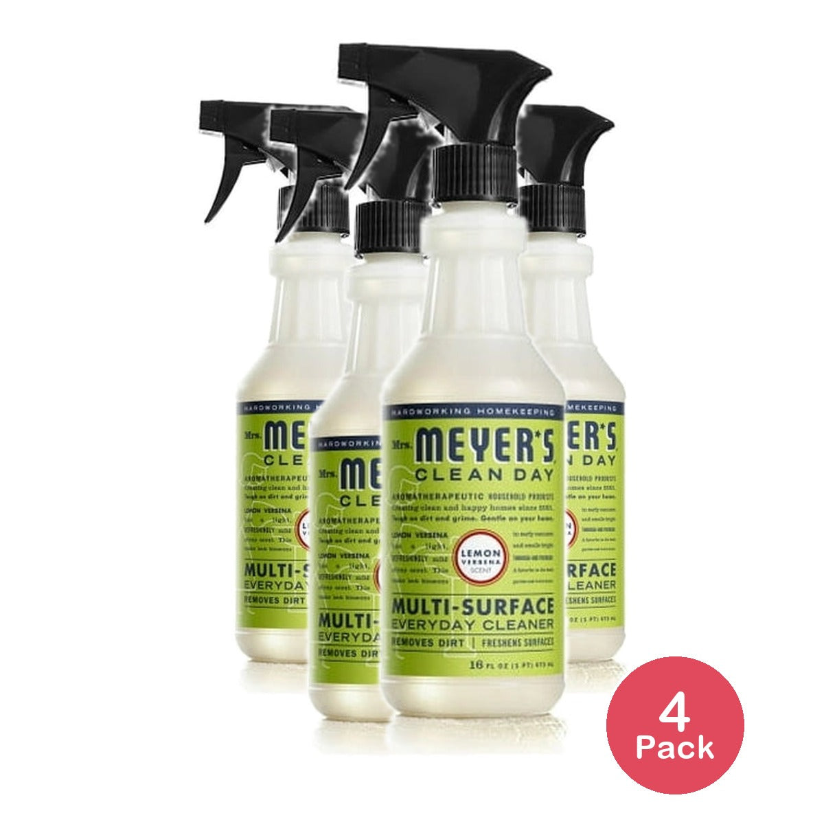 Mrs. Meyer’s Clean Day Multi-Surface Everyday Cleaner Lemon Verbena Scent 16 oz(Pack of 4)