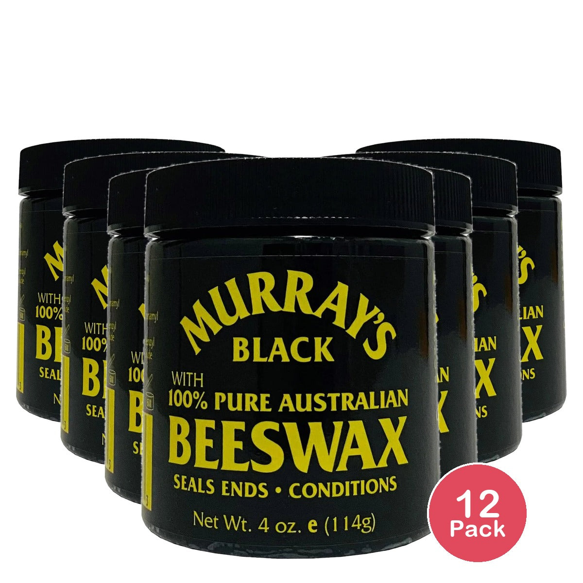 Murray's Black Beeswax 4 oz (Pack of 12)